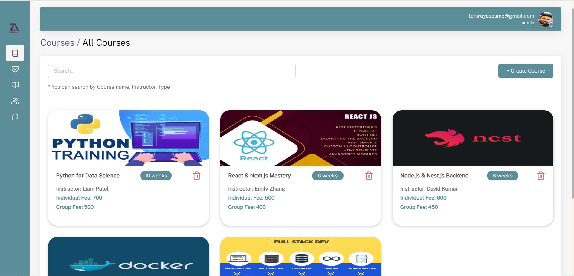 Learning Material System screenshot 1