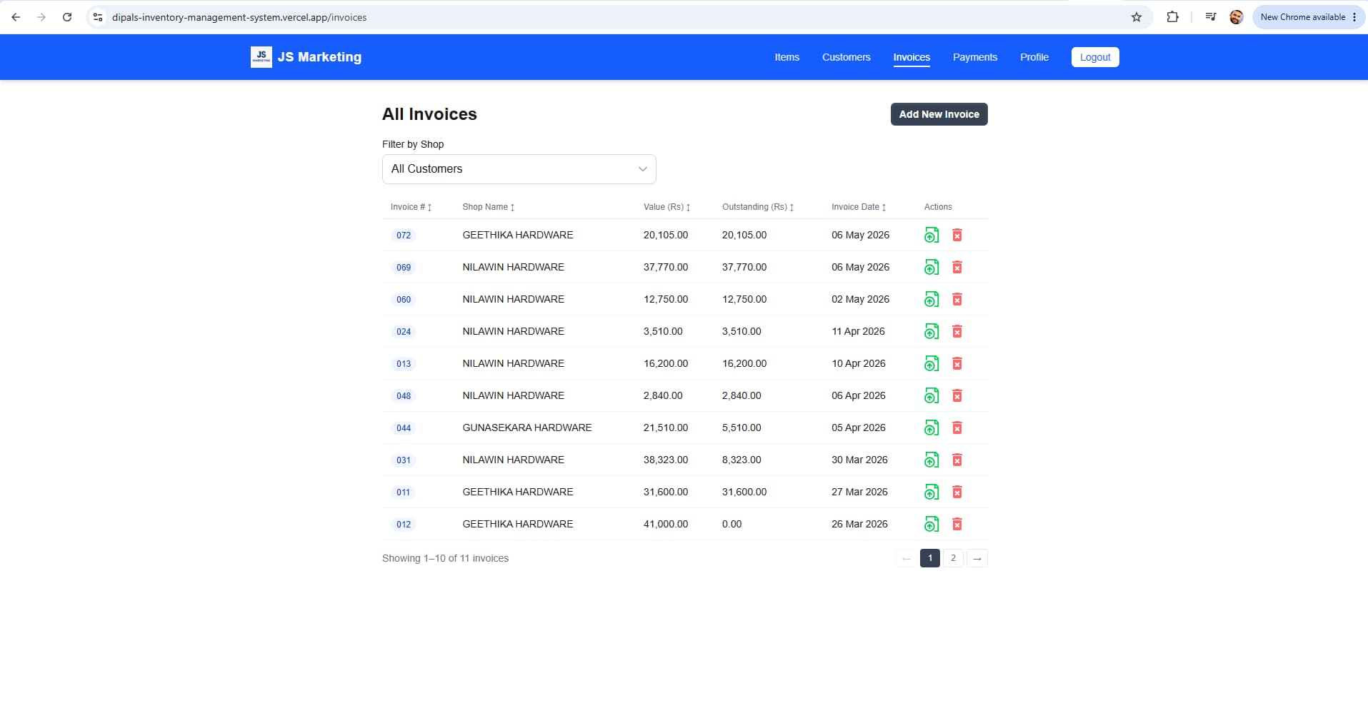 Sales, Inventory and Invoicing Management System screenshot 5