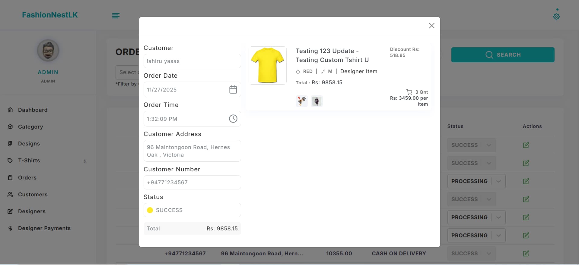 FashionNestLK — Admin & Designer Portal screenshot 5