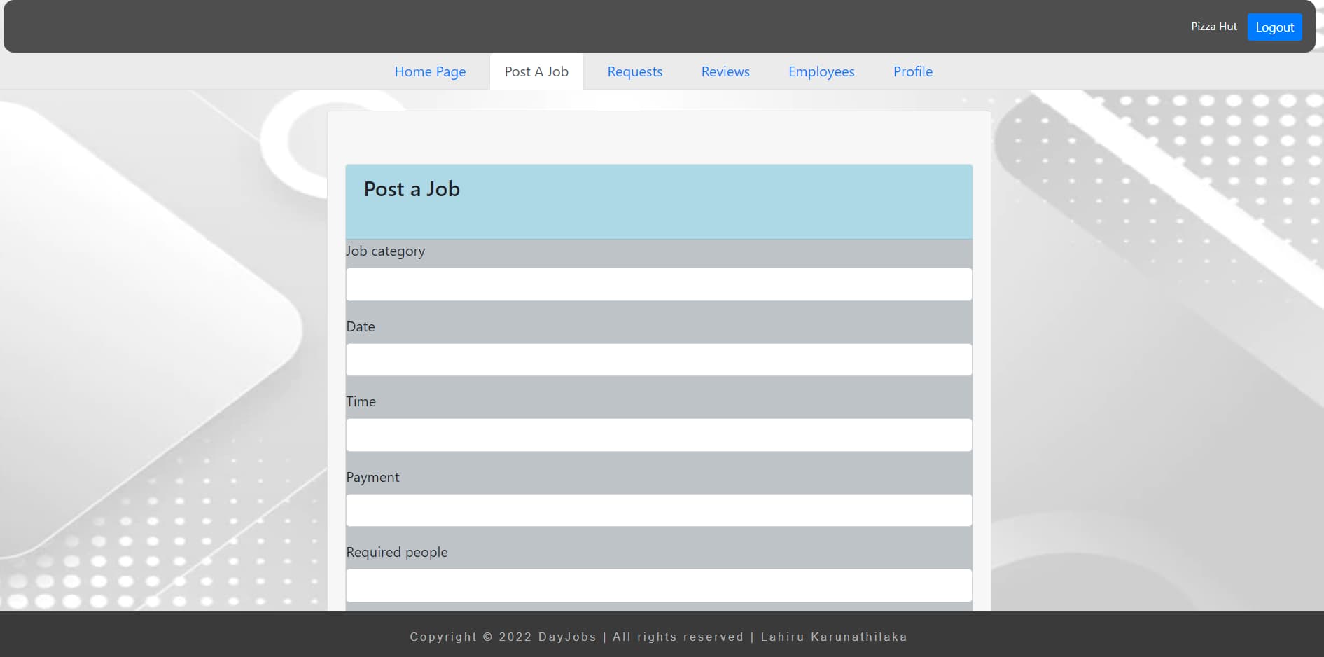 Online Part-Time Job Portal screenshot 3