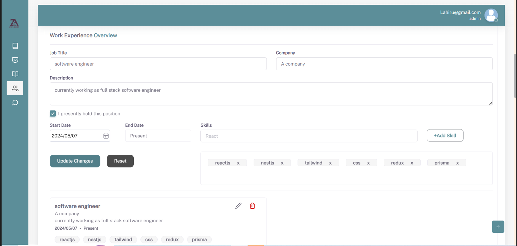 Learning Material System