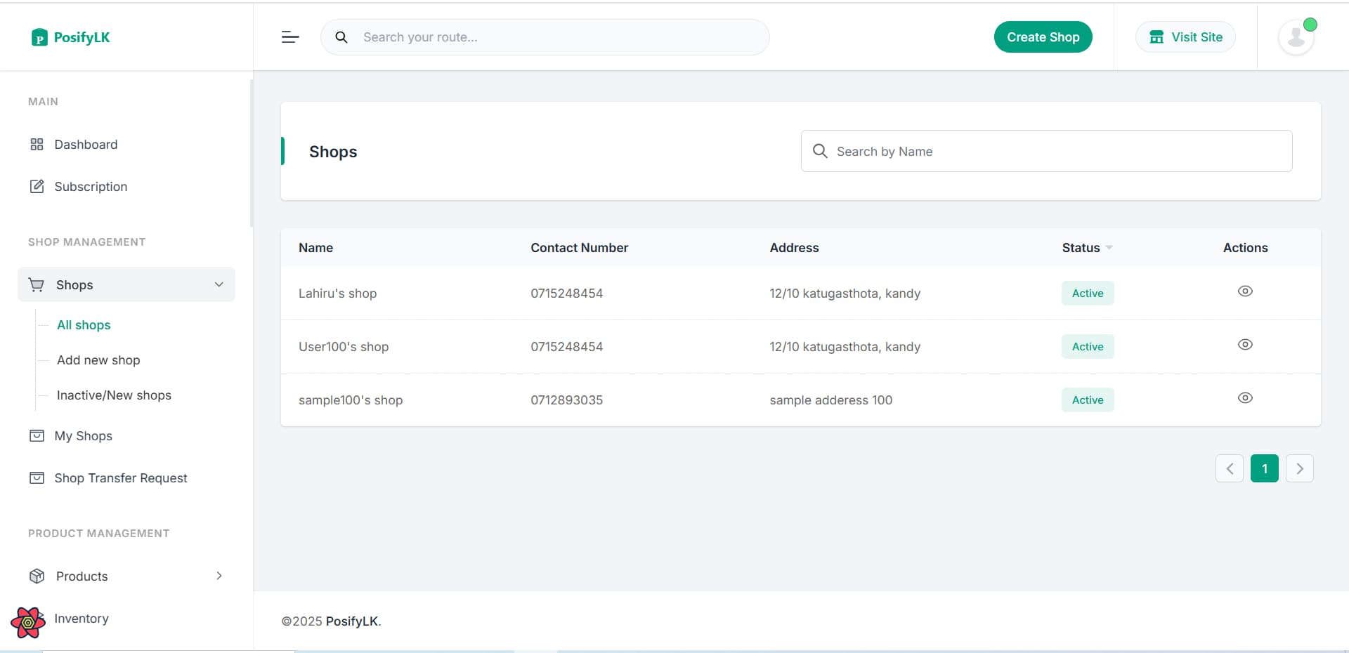 PosifyLK — Multi-Tenant POS System screenshot 1