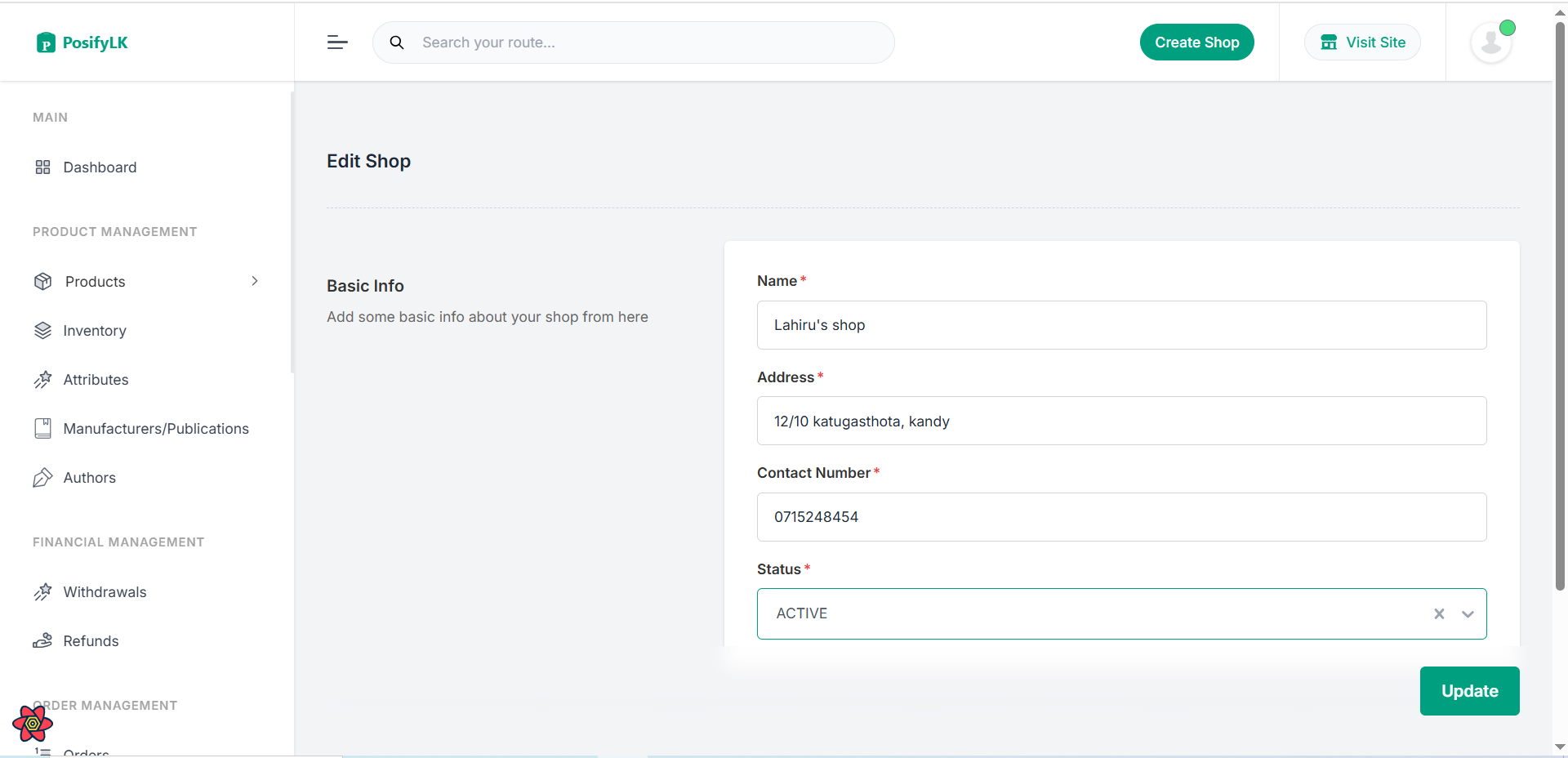 PosifyLK - Multi Tenant POS System